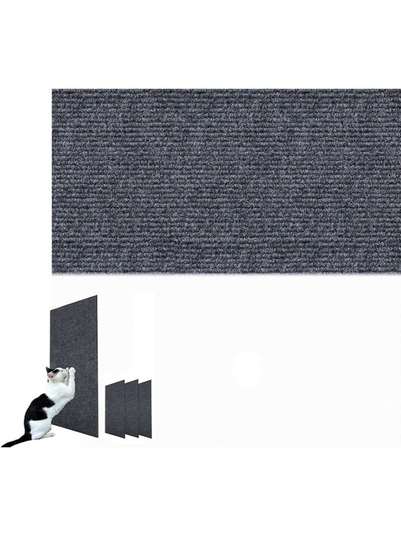 إيفرين خدش القطط للتسلق بنفسك، وسادة خدش القطط، سجادة خدش القطط المثبتة على الحائط، واقيات أثاث القطط، سجادة سجادة خدش ذاتية اللصق قابلة للتشذيب، للأرائك والجدران (رمادي داكن، 30x100 سم) - Image 2