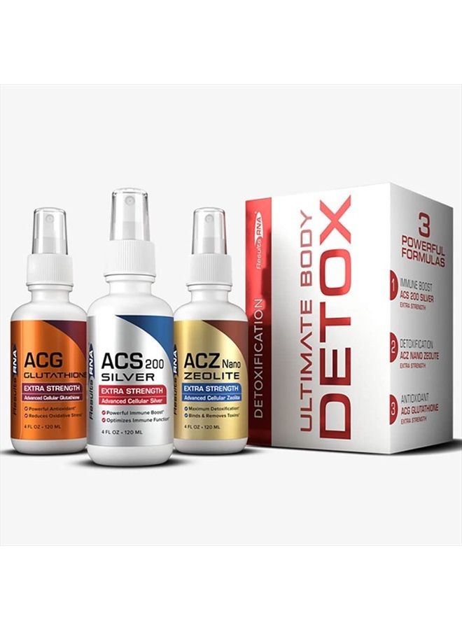 Results RNA –Ultimate Body Detox Extra Strength System – ACS 200 Silver/ACZ Zeolite/ACG Glutathione Detoxify, Boost Immunity & Reduce Oxidative Stress  - Image 1