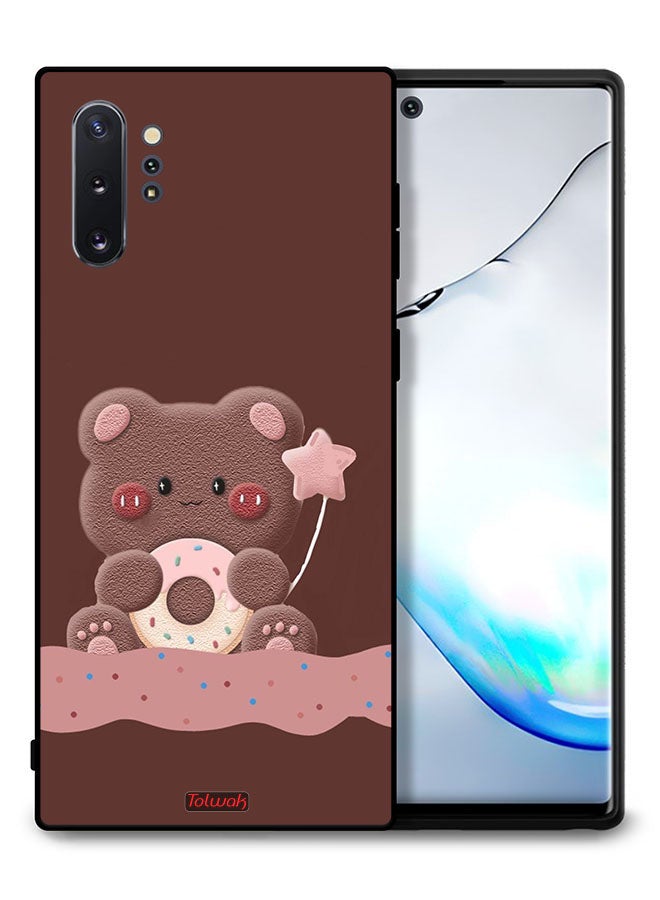 Tolwak Samsung Galaxy Note 10 Plus 4G Protective Case Cover Donut Bear - Image 1