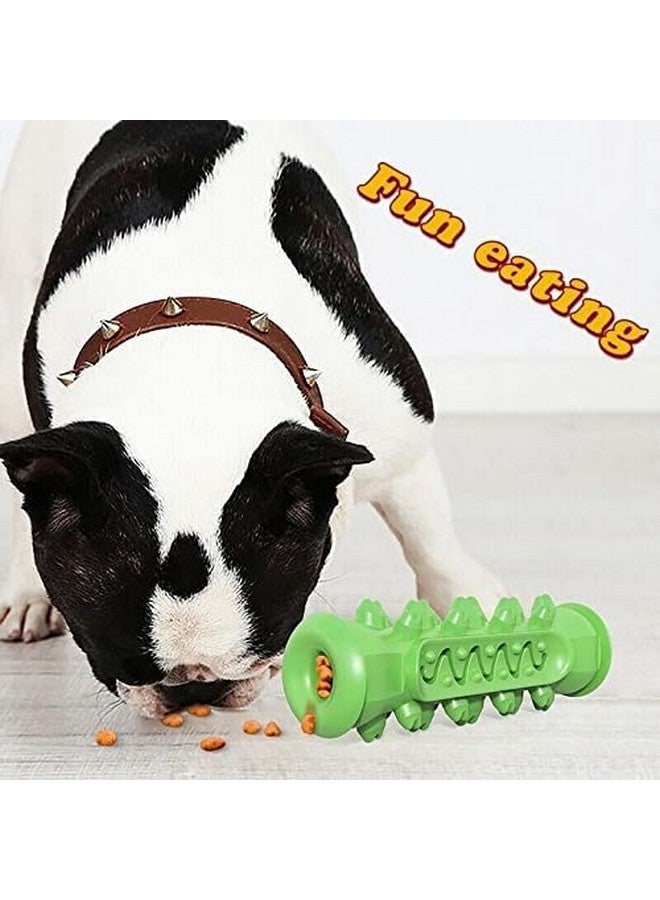 Dog Oral Toothbrush Rubber Bone Chew Treat Dispenser Toy Ideal For Teeth Cleaning And Playing Aggressive Chewers Dogs And Puppies (Multicolor) - Image 2