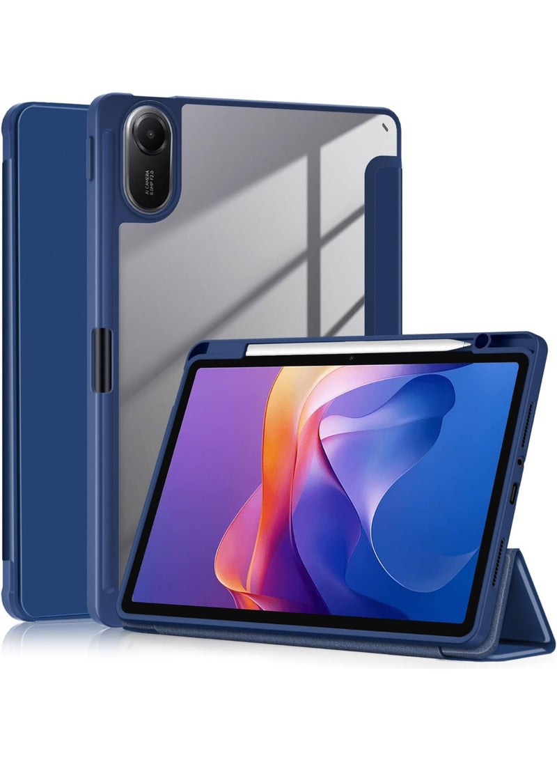 Case for Xiaomi Redmi Pad 2 Tablet 11 Inch 2025, Shockproof Protective Case with Auto Sleep/Wake, Dark Blue - Image 1