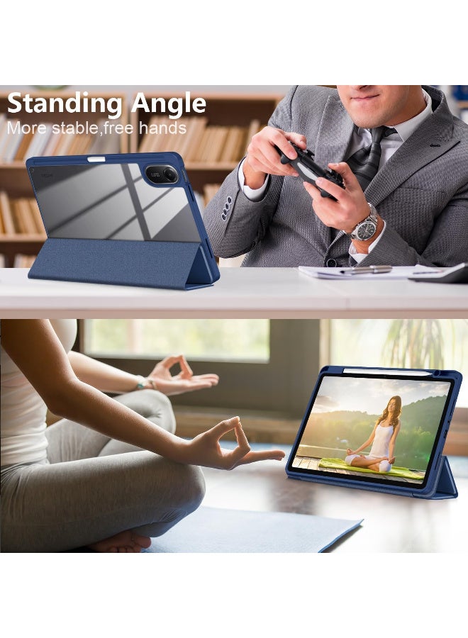 Case for Xiaomi Redmi Pad 2 Tablet 11 Inch 2025, Shockproof Protective Case with Auto Sleep/Wake, Dark Blue - Image 2