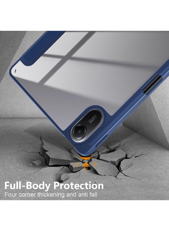 Case for Xiaomi Redmi Pad 2 Tablet 11 Inch 2025, Shockproof Protective Case with Auto Sleep/Wake, Dark Blue - Image 4