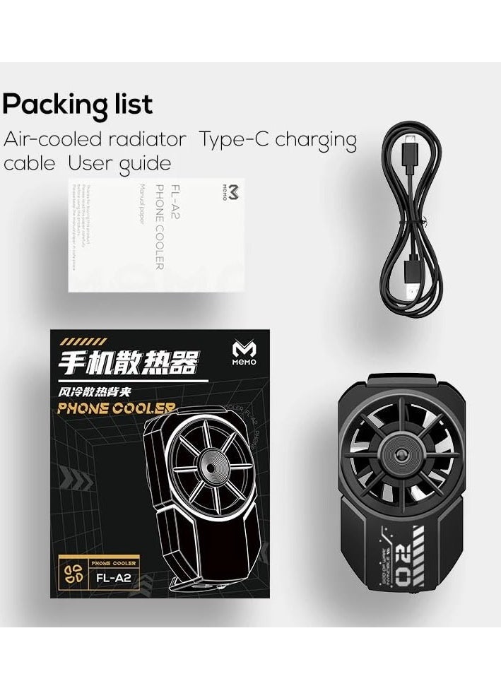 Memo MEMO DL-A2 Semiconductor Cooling Mobile Phone Radiator | Efficient Cooling for All Smartphones | Fast and Quiet Heat Dissipation | Universal Compatibility for iPhone & Android Devices | Portable and Easy to Use  - Image 2
