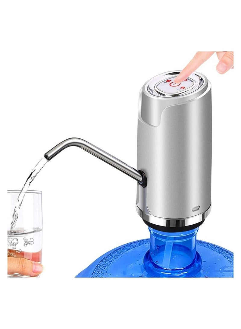 Gonice Water Pump Dispenser with Stainless Pipe | Rechargable Electric Gallon Bottle Drinking Button Switch | Easy to Carry | Perfect for Home and Outdoor - Image 5