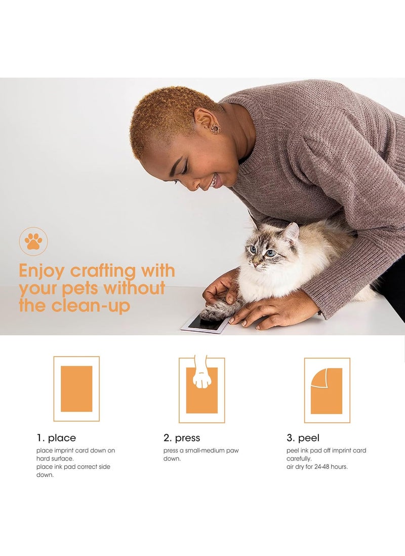pearhead Pearhead Paw Print Clean Touch Ink Pad Kit for Dogs and Cats Pet Owner Keepsake DIY Inkless Paw and Nose Print Impression Set SmallMedium  - Image 3