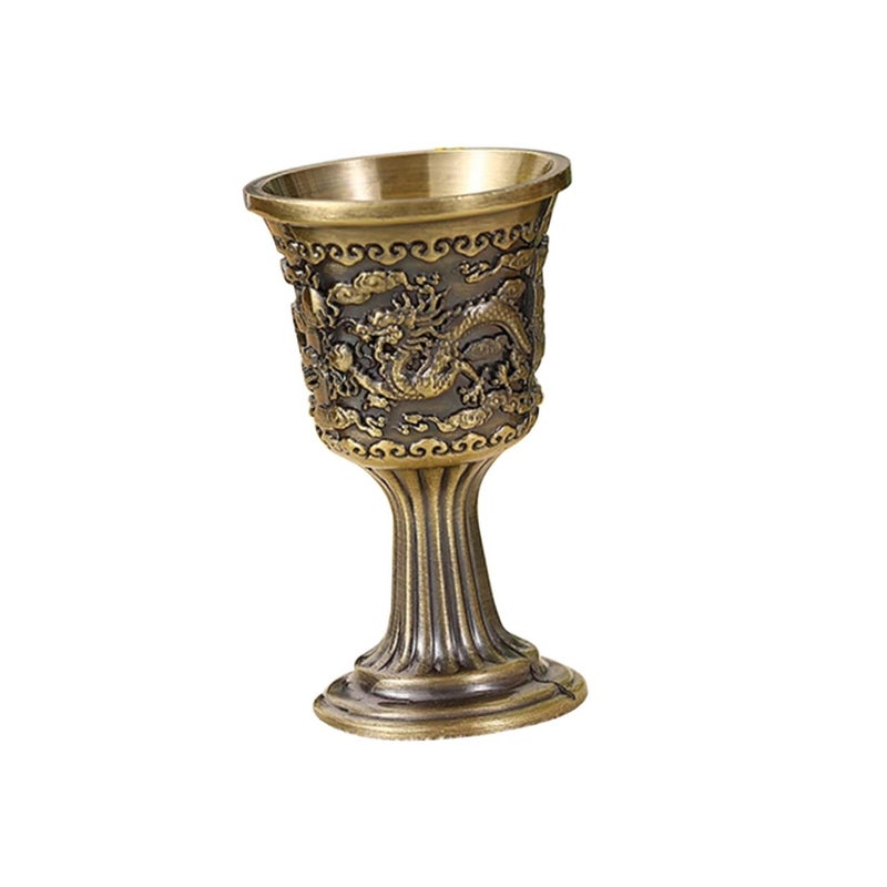 Vintage Chinese Style High Foot Wine Goblet for Whiskey Vodka Cocktails Party - Image 2
