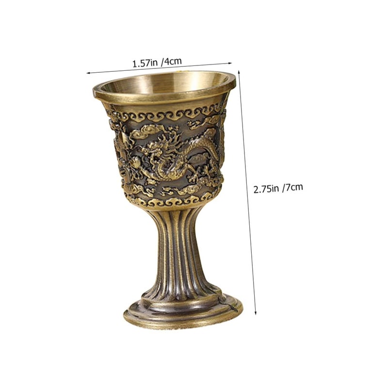 Vintage Chinese Style High Foot Wine Goblet for Whiskey Vodka Cocktails Party - Image 3