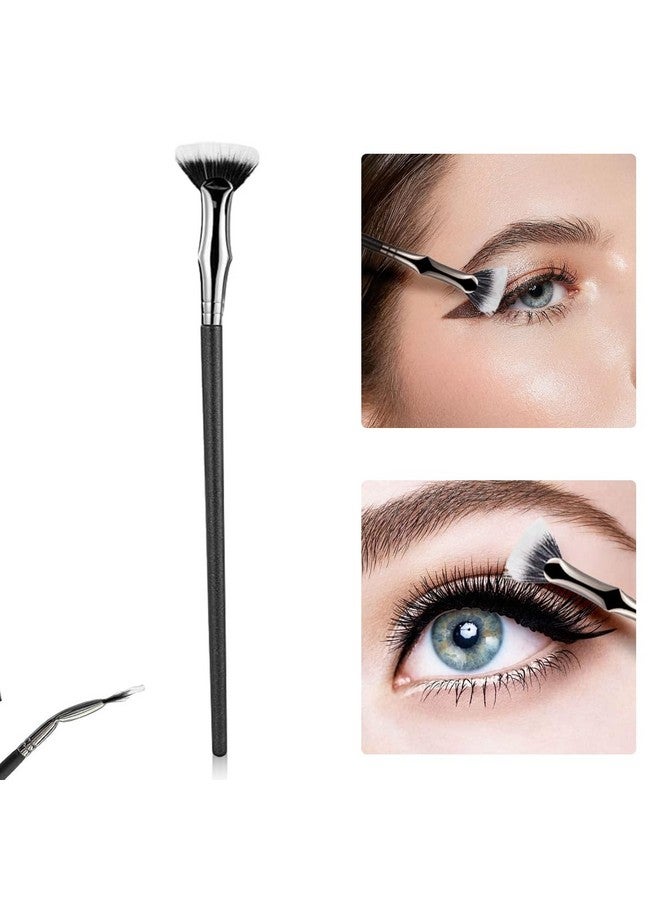 MAYCREATE® 1Pc Folding Angle Scalloped Lash Brush, Eyelash Fan Brush Makeup, Natural Lifted Effects and Enhance Lower Lashes Creates Flawless, Clump-Free Lashes Makeup Tool - Image 1
