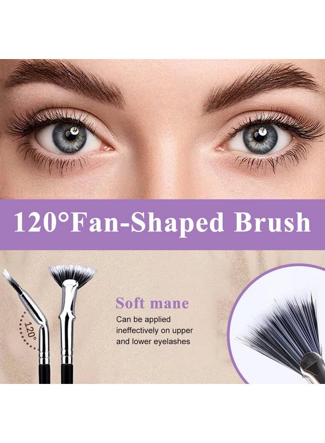 MAYCREATE® 1Pc Folding Angle Scalloped Lash Brush, Eyelash Fan Brush Makeup, Natural Lifted Effects and Enhance Lower Lashes Creates Flawless, Clump-Free Lashes Makeup Tool - Image 5