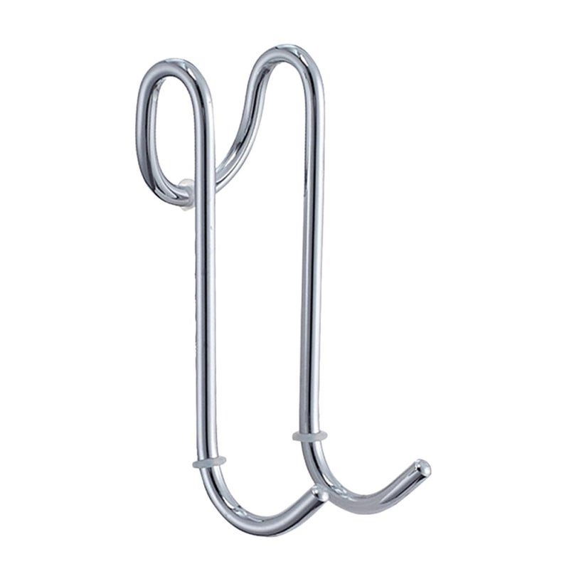 Stainless Steel Double Robe Hook Punch Free Bathroom Towel Hanger Matte Finish Door Back Clothes Hook - Image 2