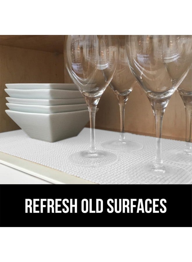 GORILLA GRIP powerGRIP Drawer Shelf and Cabinet Liner, Thick Strong Hold, Non-Adhesive Liners Protect Kitchen Cabinets and Cupboard, Bathroom Drawers, Easy Install, Breathable Mat, 20" x20' Snow White - Image 4