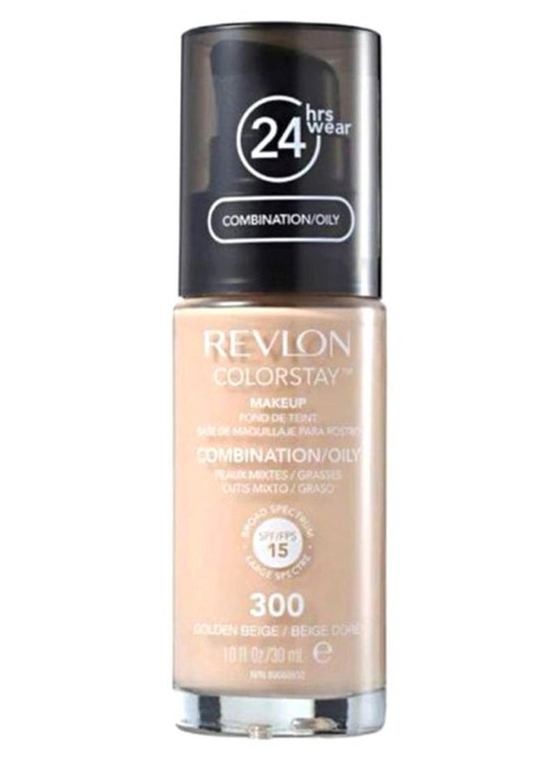 Revlon ColorStay Liquid Foundation SPF 15 300 Golden Beige - Image 1