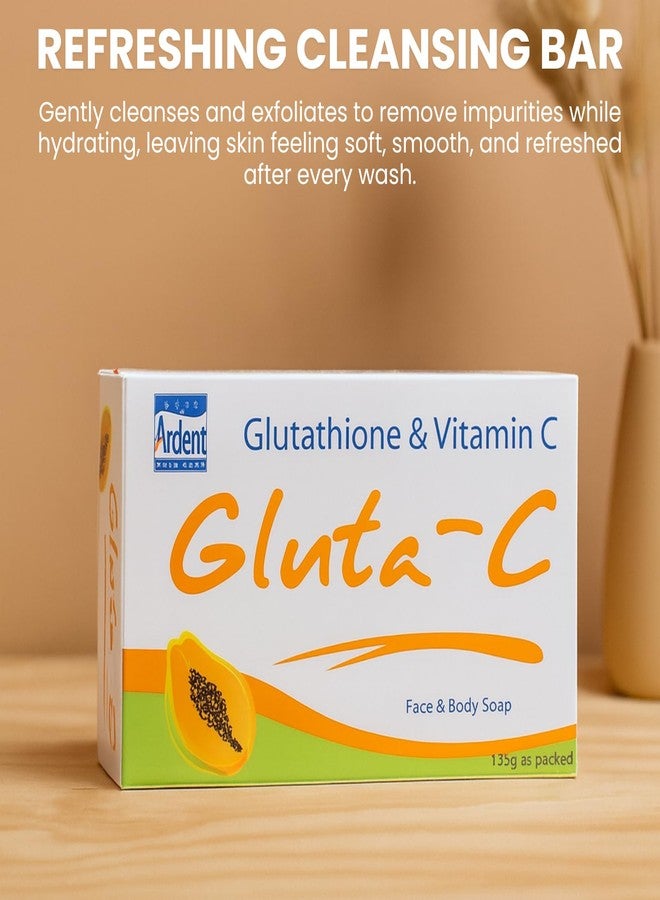 GLUTA C Face and Body Soap Hydration Nourishing Soft Smooth Revitalizing Supple Texture Healthy Glow Refreshed Balanced Skincare Gentle Care - 135g - Image 2