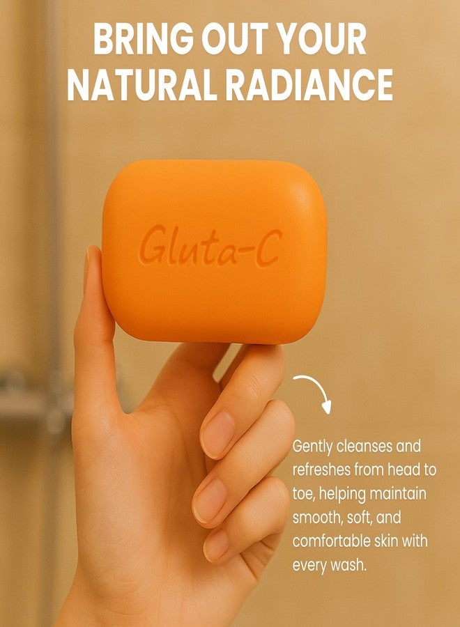 GLUTA C Face and Body Soap Hydration Nourishing Soft Smooth Revitalizing Supple Texture Healthy Glow Refreshed Balanced Skincare Gentle Care - 135g - Image 5