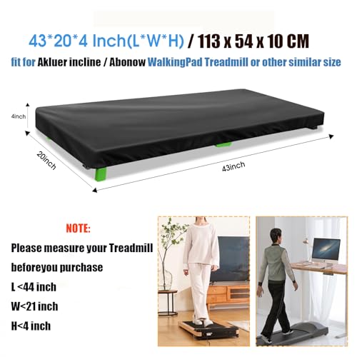 Aidetech Walking Pad Cover for Akluer, Dust-Proof Under Desk Treadmill Cover for Home Office-43L x 20W x4H Inch (Cover Only) - Image 2