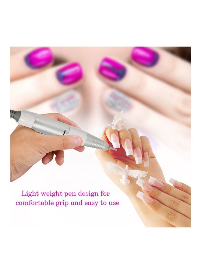 NIBEMINENT Professional Electric Nail Art Drill Pen Gold 24 x 10 20cm - Image 2