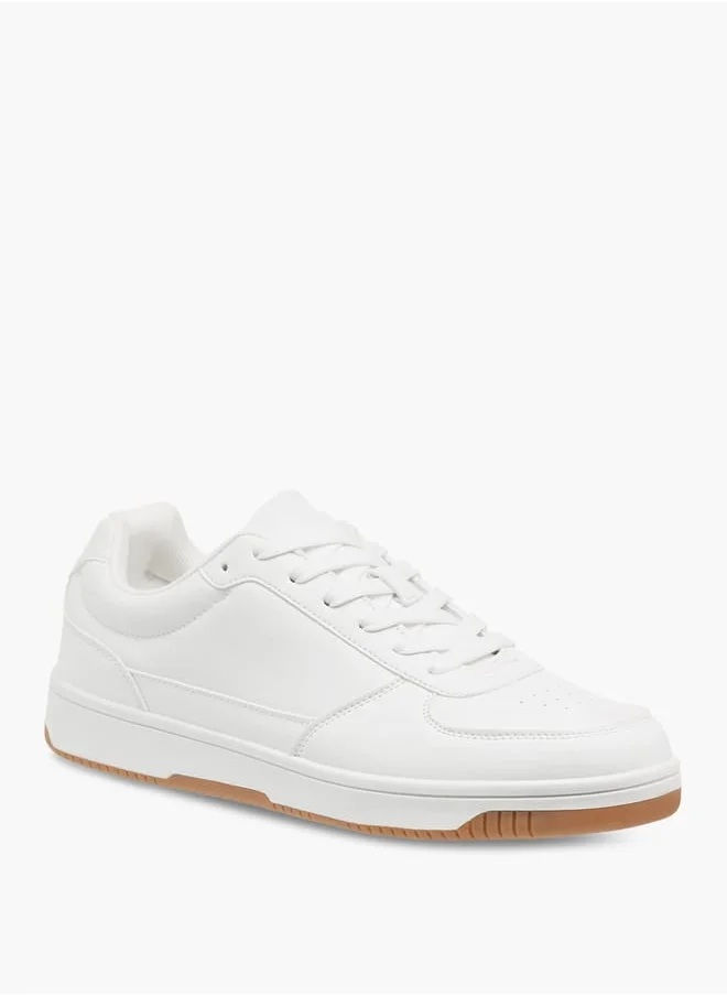 ال بي ال من شو اكسبرس Men's Panelled Sneakers with Lace-Up Closure