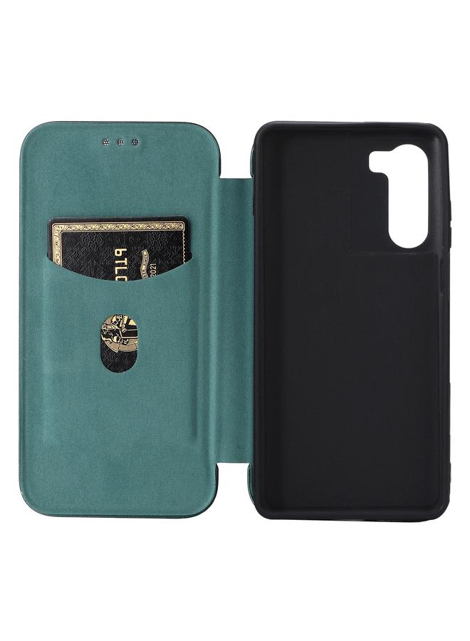 S-TOP Case For Motorola Moto G200 5G / Edge S30 Carbon Fiber Texture Horizontal Flip Leather Phone Case - Image 5