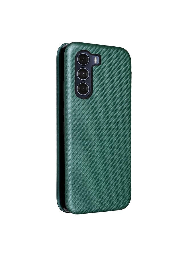 S-TOP Case For Motorola Moto G200 5G / Edge S30 Carbon Fiber Texture Horizontal Flip Leather Phone Case - Image 3
