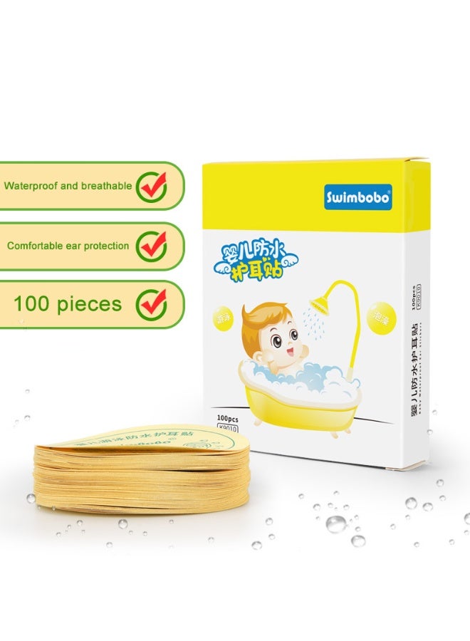 سويمبوبو 100 قطعة من الأذن المقاومة للماء للأطفال حديثي الولادة الاستحمام السباحة الاستحمام ركوب الأمواج الغوص وغيرها من الأذن الرياضات المائية - Image 1