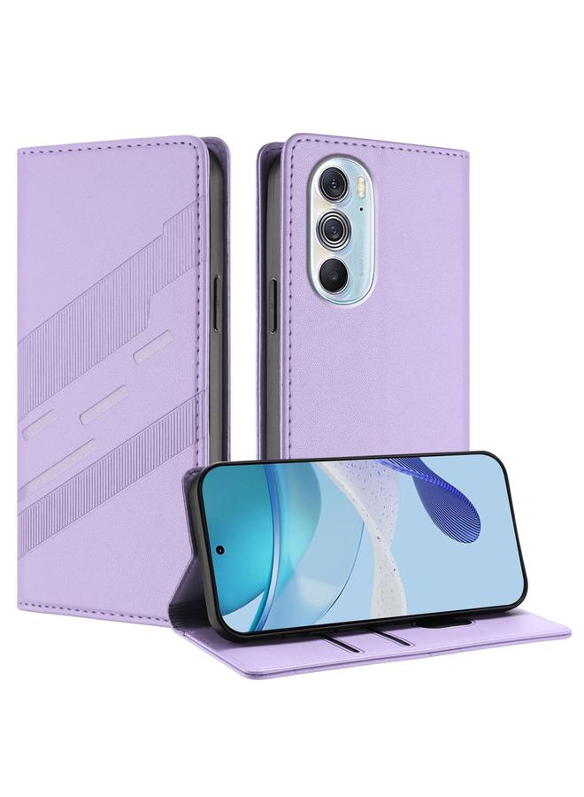 S-TOP Case For Motorola Edge 30 Pro Embossed Multi-functional Wallet Retro Leather Phone Case - Image 1