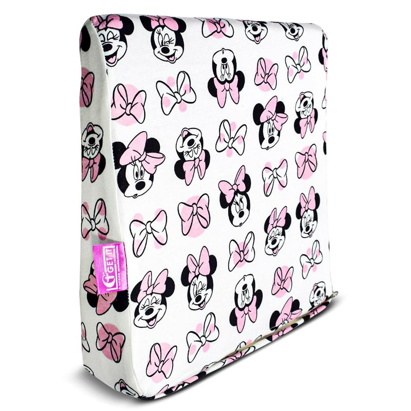 GET IT Multi Use Wedge Pillow for Pregnancy Women and New Born Baby | Lower Back-Pain Relief |Knee Support Between Legs | Anti Vomiting and Milk Spitting for New Born Baby (Micky-White) - Image 1