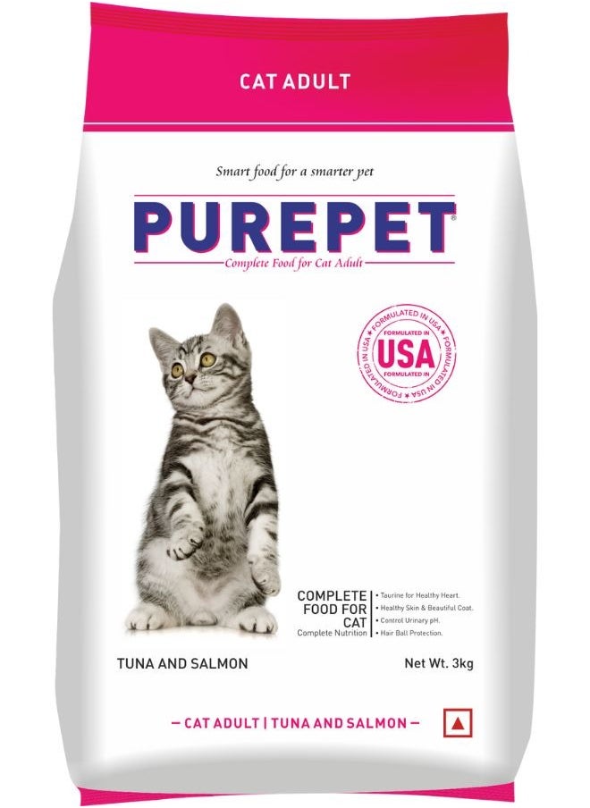 PUREPET Dry Cat Food  Tuna & Salmon 3Kg  - Image 1