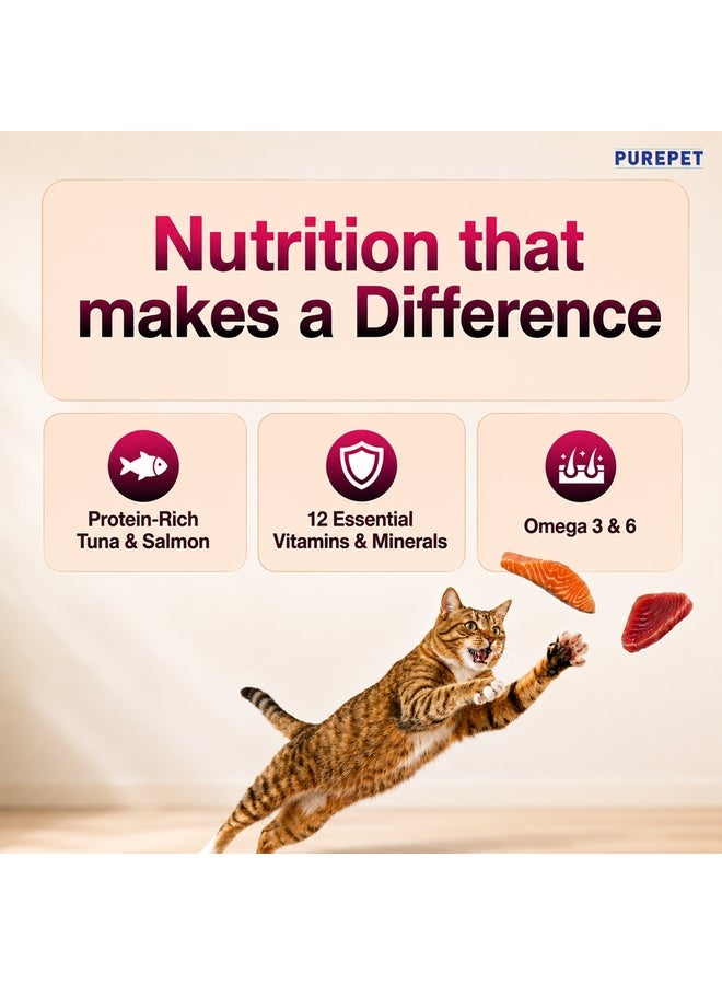 PUREPET Dry Cat Food  Tuna & Salmon - Image 3