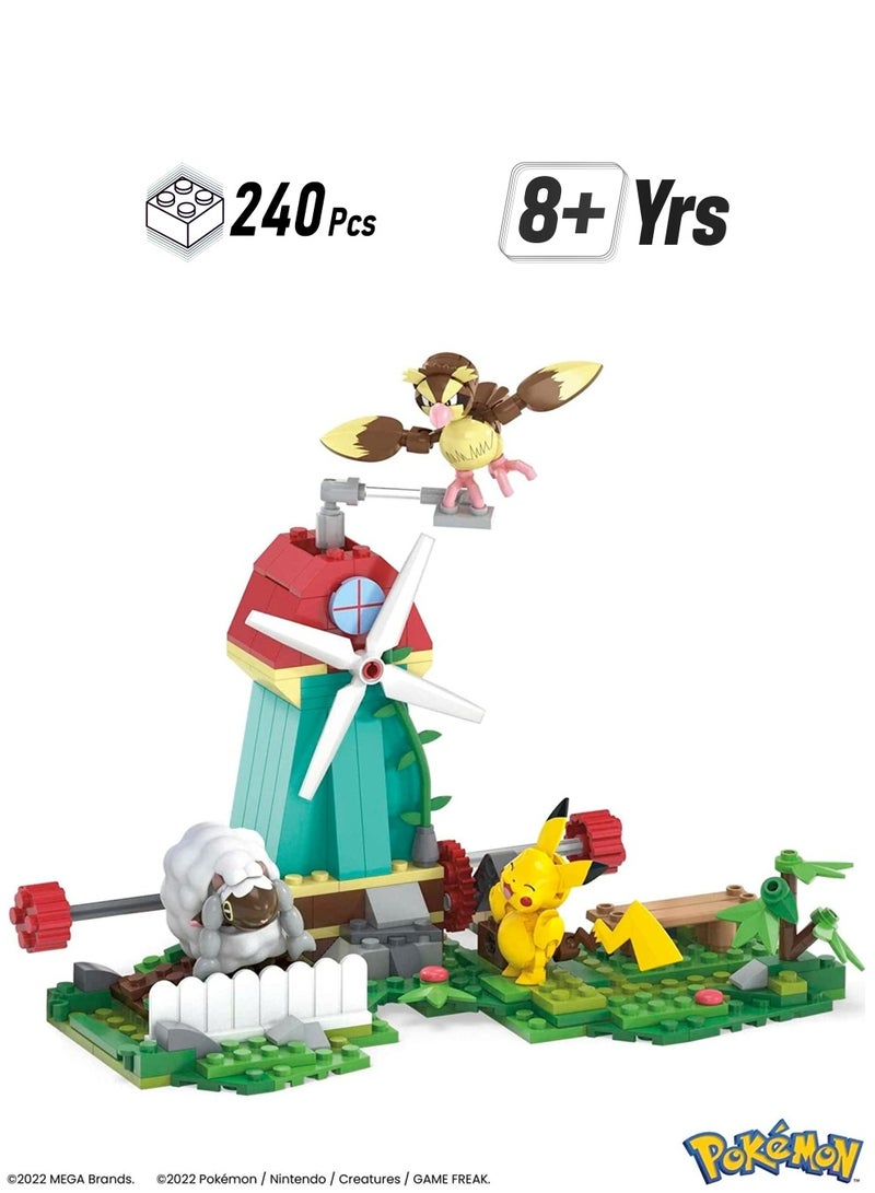 Mega Pokemon Countryside Windmill Building Set - Image 1