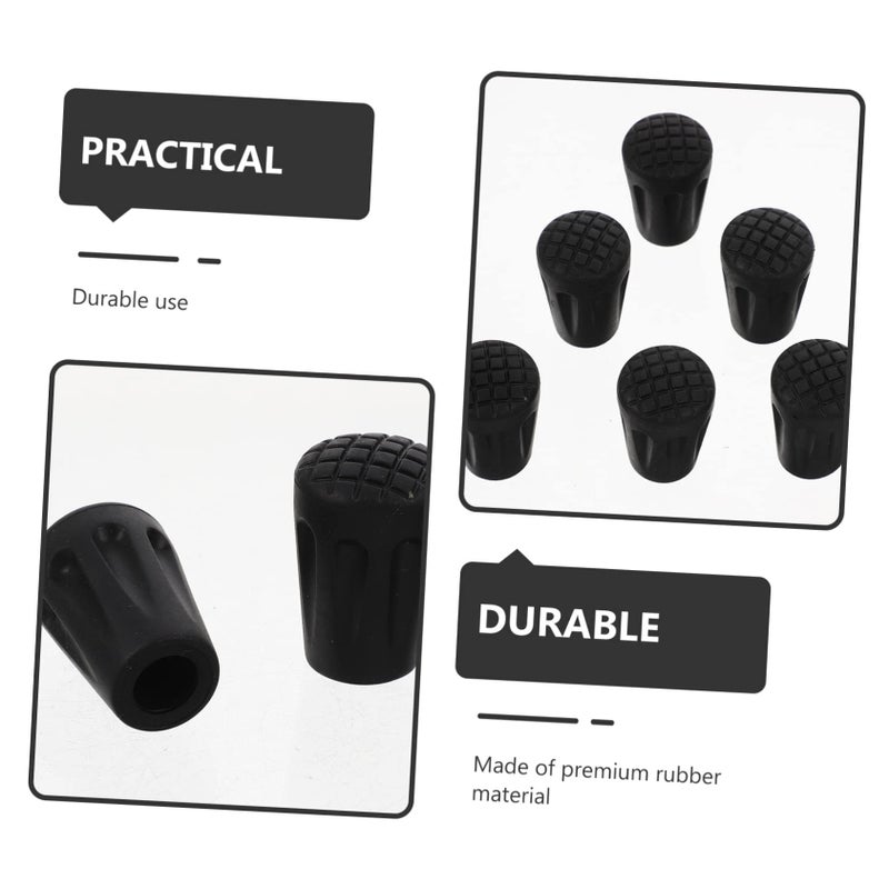 10Pcs Universal Non Slip Rubber Tips For Trekking Poles Walking Sticks And Crutches - Image 4