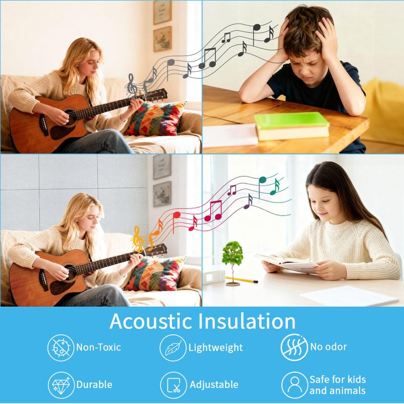 Art3d Smooth Drop Ceiling Tiles 2ft x 2ft, 12-Pack Waterproof Polyester Ceiling Panels for Office Basement Kitchen Recording Room, No Sagã€ Breakageã€Reusable,Covers 48 Sq.Ft, White - Image 4