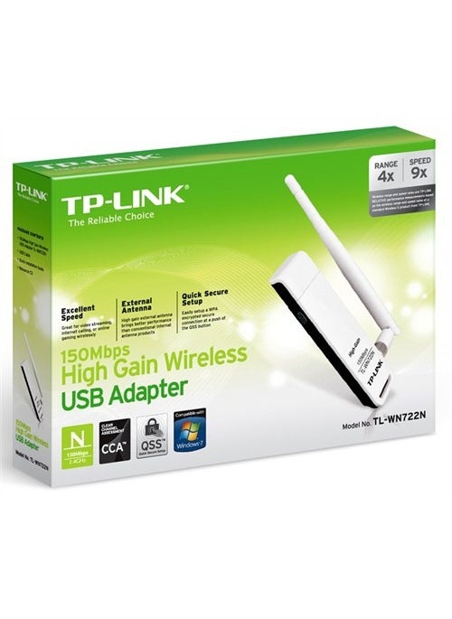 TL-WN722N, 150 Mbps N Wireless High Gain USB Adapter