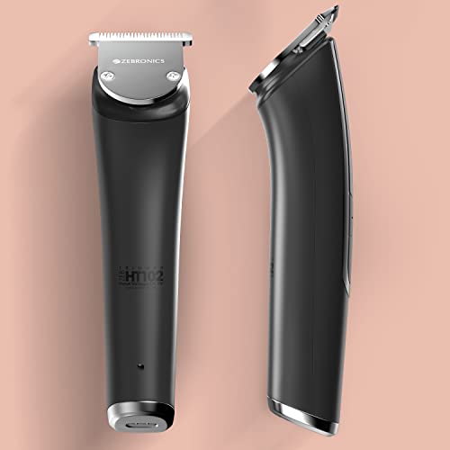 Zebronics ZEB-HT102 Cordless/Cord Use Trimmer up To 120mins Backup, USB Fast Charge, LED Display, 3 Speed Modes, Rounded Tip Stainless Steel Blade, 4 Guide Combs, Washable Attachments and ABS, Black - Image 3