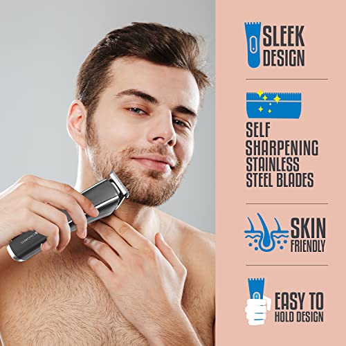 Zebronics ZEB-HT102 Cordless/Cord Use Trimmer up To 120mins Backup, USB Fast Charge, LED Display, 3 Speed Modes, Rounded Tip Stainless Steel Blade, 4 Guide Combs, Washable Attachments and ABS, Black - Image 5