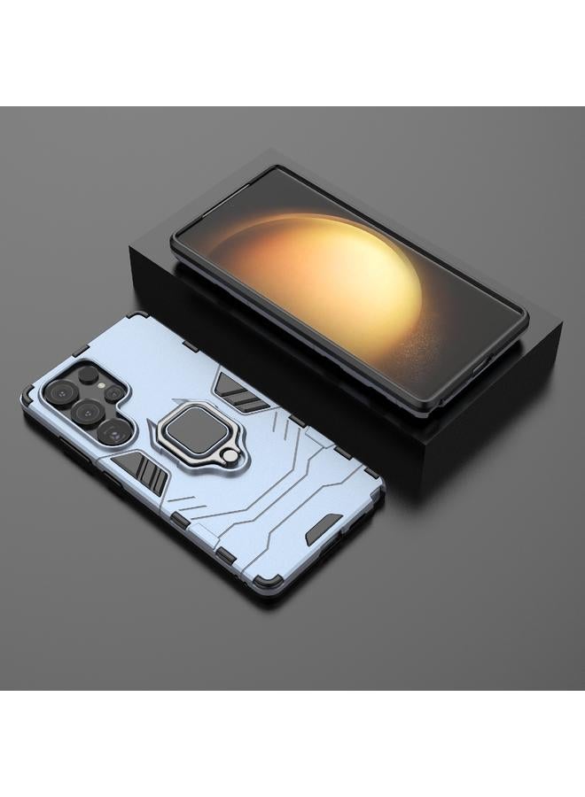 S-TOP Case For Samsung Galaxy S25 Ultra 5G PC + TPU Shockproof Protective Phone Case with Magnetic Ring Holder - Image 2