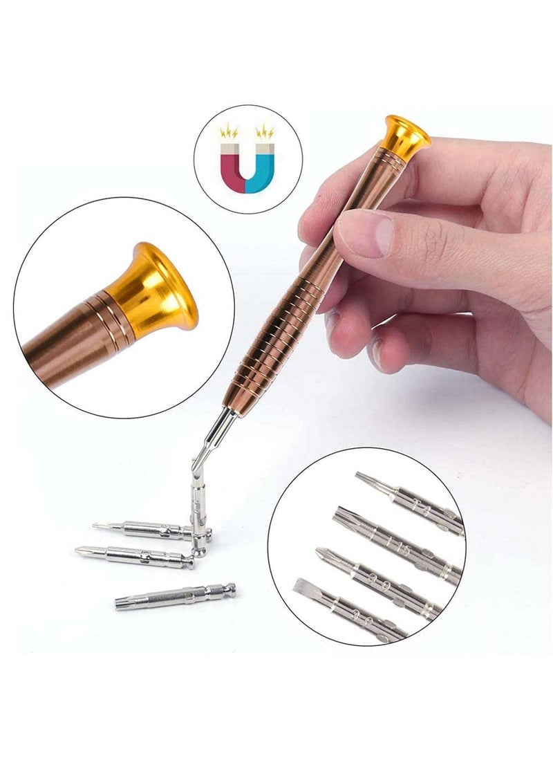 ULTRINA ULTRINA MultiFunction 25 in 1 Precision Screwdriver Set Repair Tool Kit Set Torque Screwdriver for Mobile Phone for Watch PC Laptop Digital Camera With Handy Leather Case  - Image 3