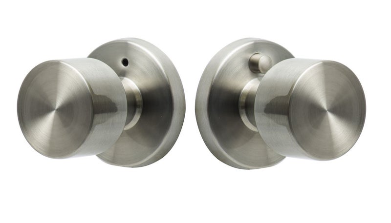 SureLoc Hardware BG102 32D Bergen Privacy Knob Satin Stainless