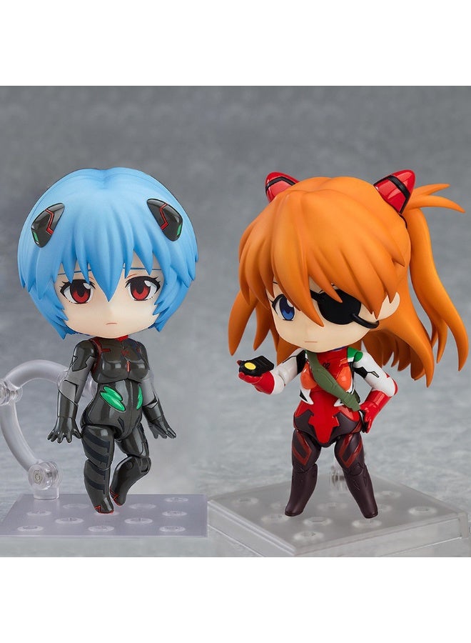 general Neon Genesis Evangelion Asuka Movable Replacement Face Doll Model Decoration Desktop Decoration Toy Gift for Family and Friends - Image 4