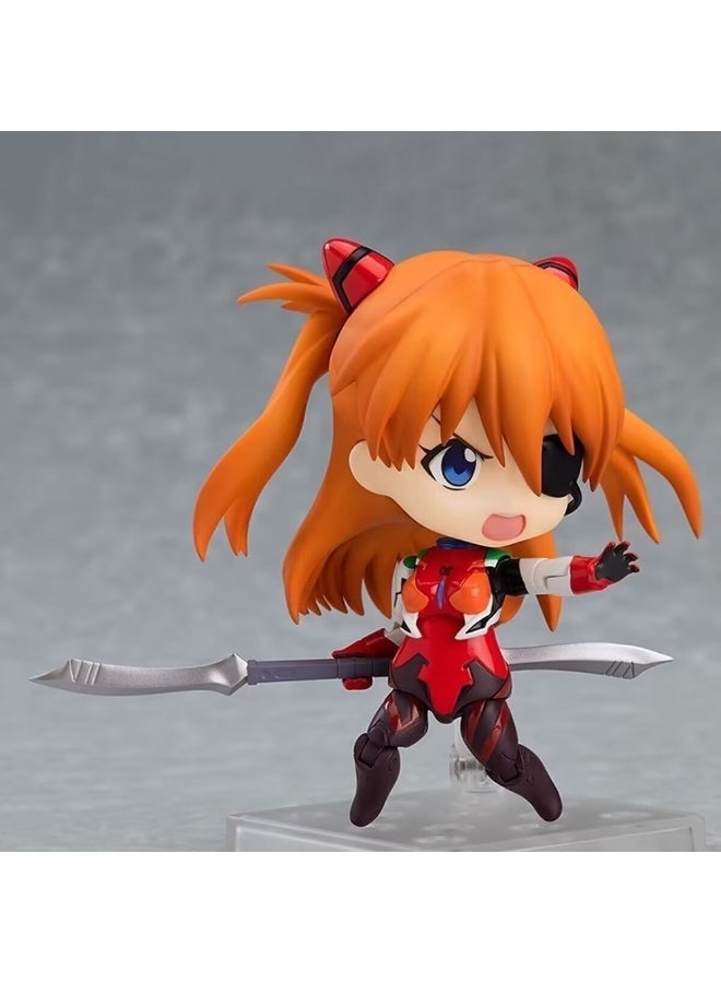 general Neon Genesis Evangelion Asuka Movable Replacement Face Doll Model Decoration Desktop Decoration Toy Gift for Family and Friends - Image 2