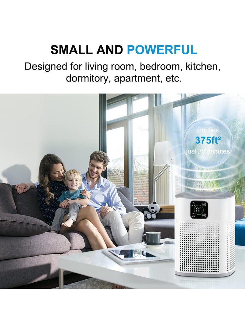 Joshberg Air Purifiers for Bedroom, Room Air Purifier, Protable H13 HEPA & Carbon Filters Smart Control Panel Efficient purifying Air Cleaner, 3 Fan Speeds, 3-Stage Filtration For Pet Dander Dust Pollen  - Image 5