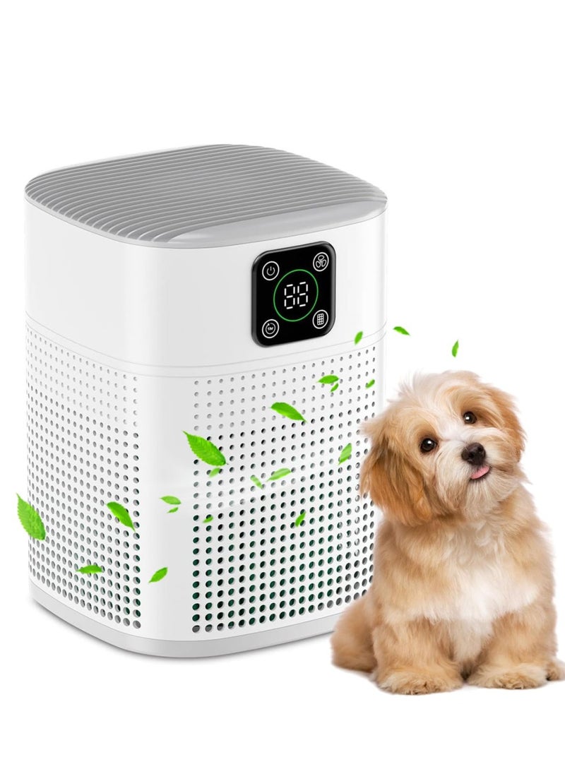Joshberg Air Purifiers for Bedroom, Room Air Purifier, Protable H13 HEPA & Carbon Filters Smart Control Panel Efficient purifying Air Cleaner, 3 Fan Speeds, 3-Stage Filtration For Pet Dander Dust Pollen  - Image 1