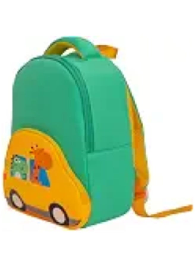 Moon Kids Preschool Backpack Ages 3–6, Cute 3D Green Car Design, Lightweight and Water-Resistant, Soft Padded Shoulder Straps, Ideal for School, Lunch, Daycare, Travel, and Daily Use - Image 5