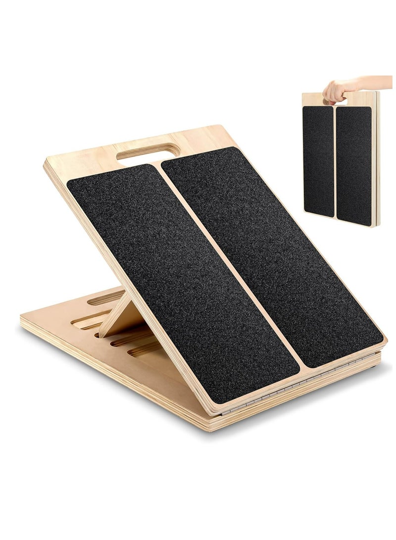 Oasisgalore 3rd Gen Adjustable Slant Board for Calf Stretching & Squat Wedge,Portable Rehab Stretching Board for Flexibility - Image 1