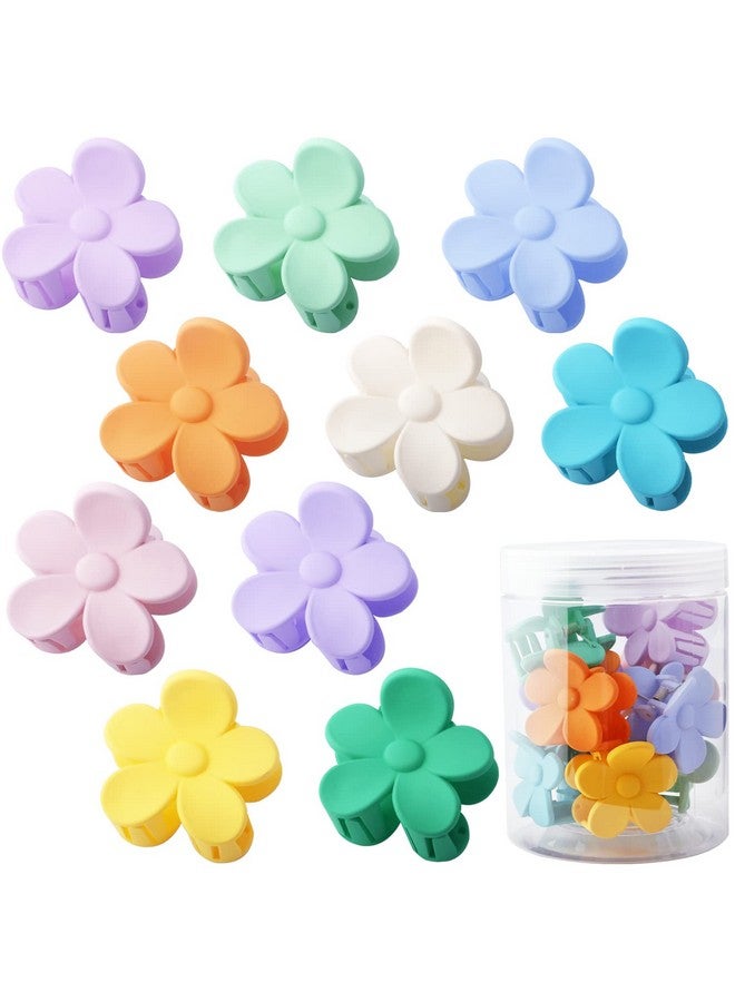 La Jolie Jasmin Small Cute Flower Hair Clips For Hair Accessories Hair Claw Clips For Women And Girls Cream Color 10 Pcs - Image 1