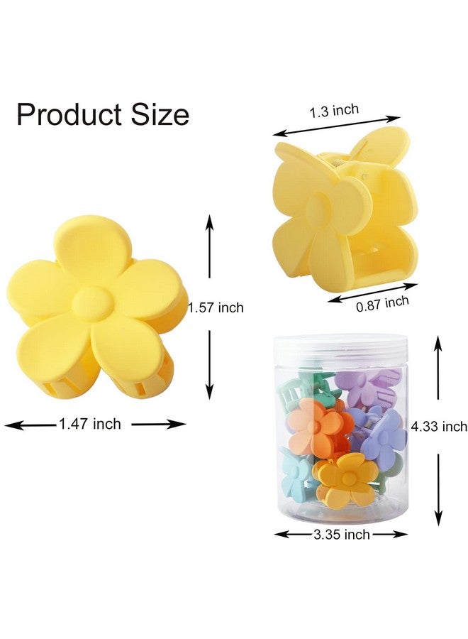 La Jolie Jasmin Small Cute Flower Hair Clips For Hair Accessories Hair Claw Clips For Women And Girls Cream Color 10 Pcs - Image 2