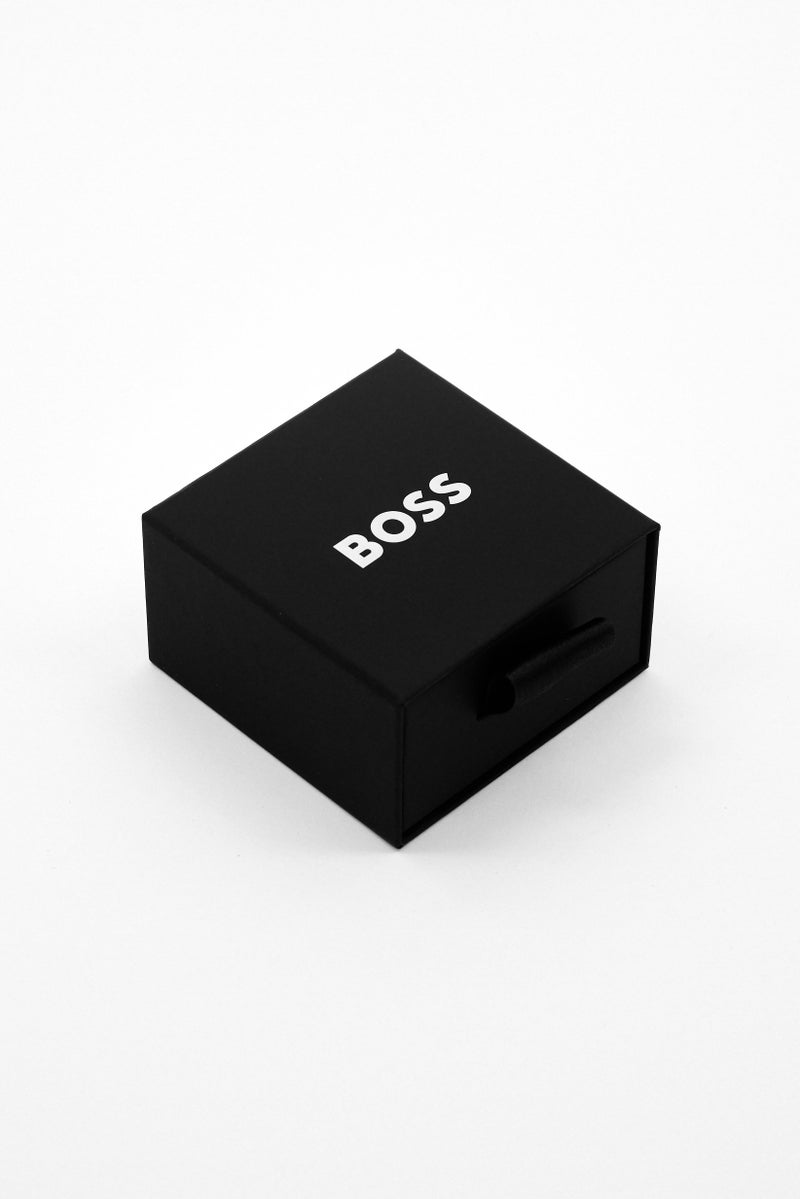 BOSS Women Laria Stainless Steel Logo Two-Row Bracelet, Silver  - Image 3