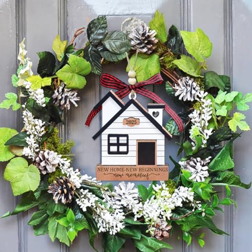 JUNQIU US New Home Ornament 2025- Housewarming Gifts New Home, New House New Beginning, House Warming Gift for Women, Couple, homeowners, New Home Gift Ideas - First Home Christmas Ornament 2025 - Image 4