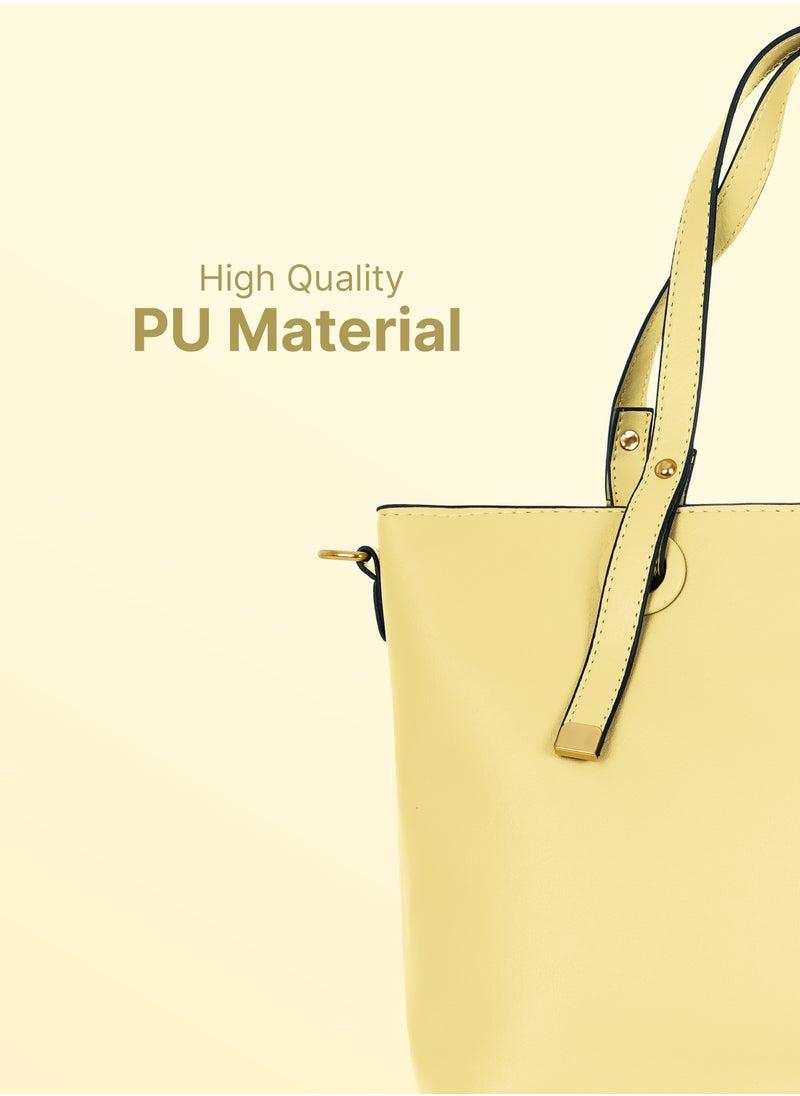 PARAJOHN Bella Tote Solid Fashionable Ladies Top-handle Bags Handbags for women Shoulder Crossbody bag  - Image 4