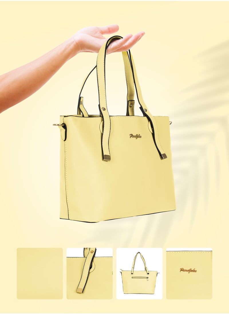 PARAJOHN Bella Tote Solid Fashionable Ladies Top-handle Bags Handbags for women Shoulder Crossbody bag  - Image 5